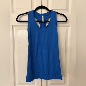 Athleta Seamless Royal Blue Racerback Tank XSmall
